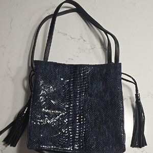 Elegant Navy Blue Tote Bag